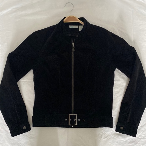 JLO Fine Corduroy Biker Belted Jacket - Picture 2 of 15